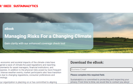 Managing Risks for a Changing Climate: A Guide for Institutional Investors