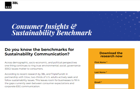 Consumer Insights & Sustainability Benchmark